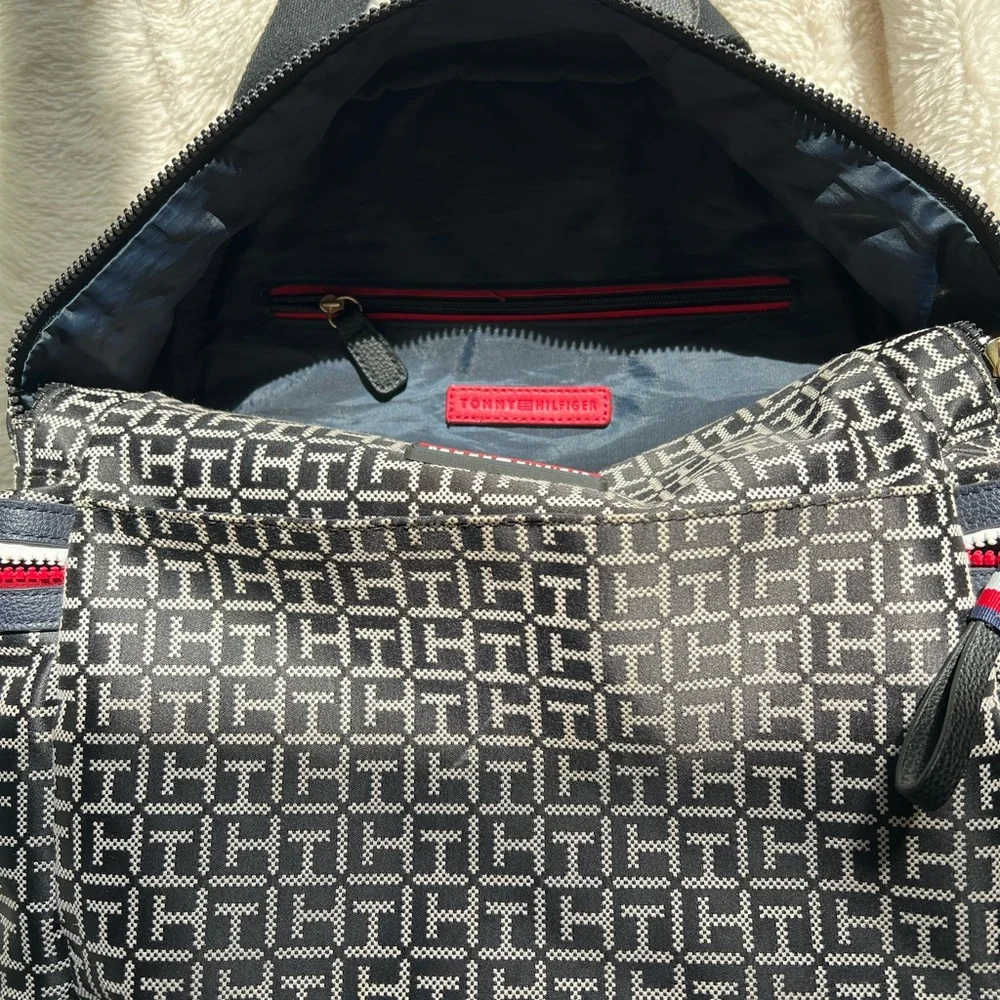 Tommy Hilfiger Monogram Black and White Backpack